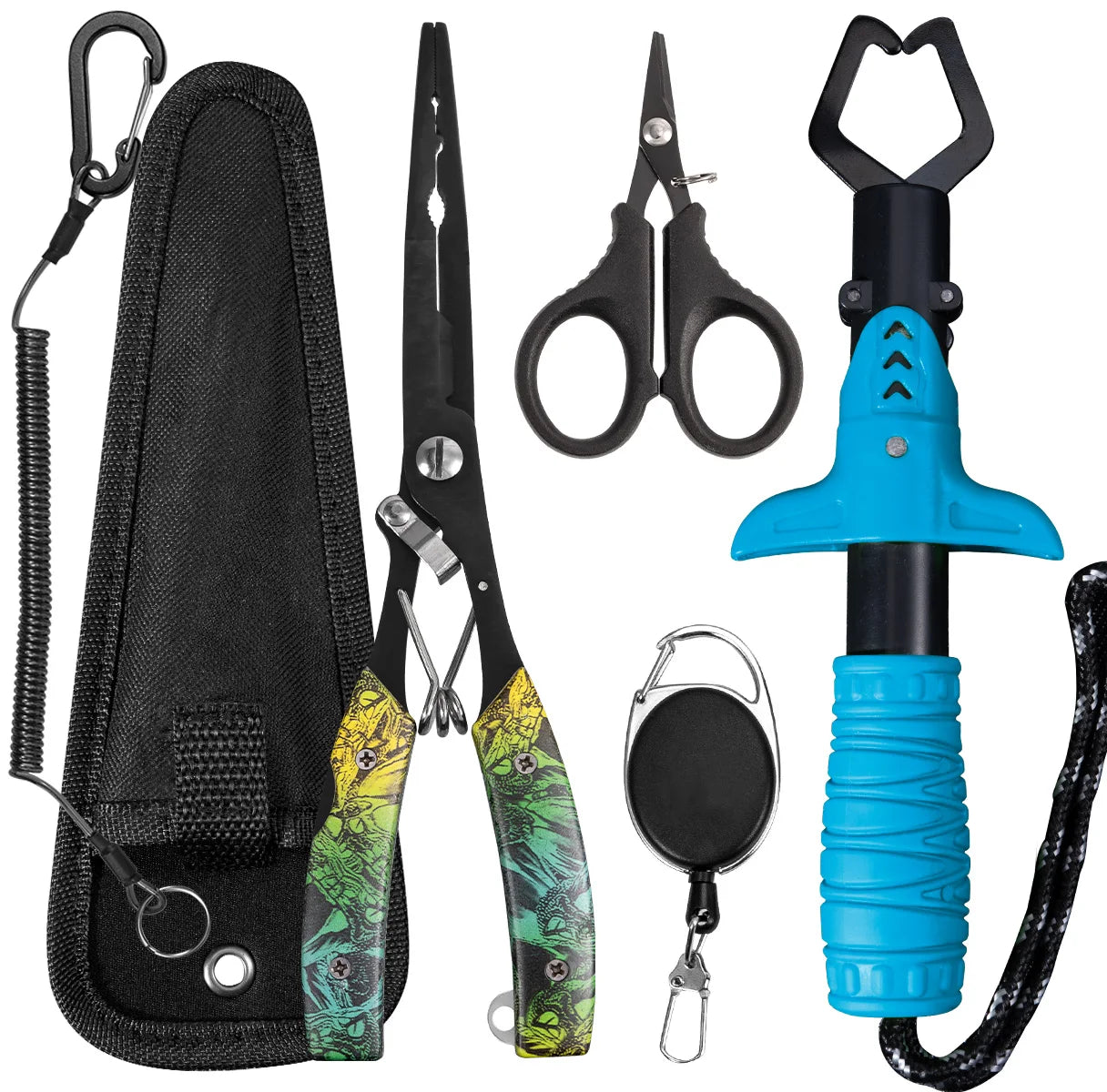 Multifunktionale Angelzubehöre: Edelstahl-Angelzange, meerwasserbeständig, Outdoor-Angelwerkzeuge, Herren-Geschenke