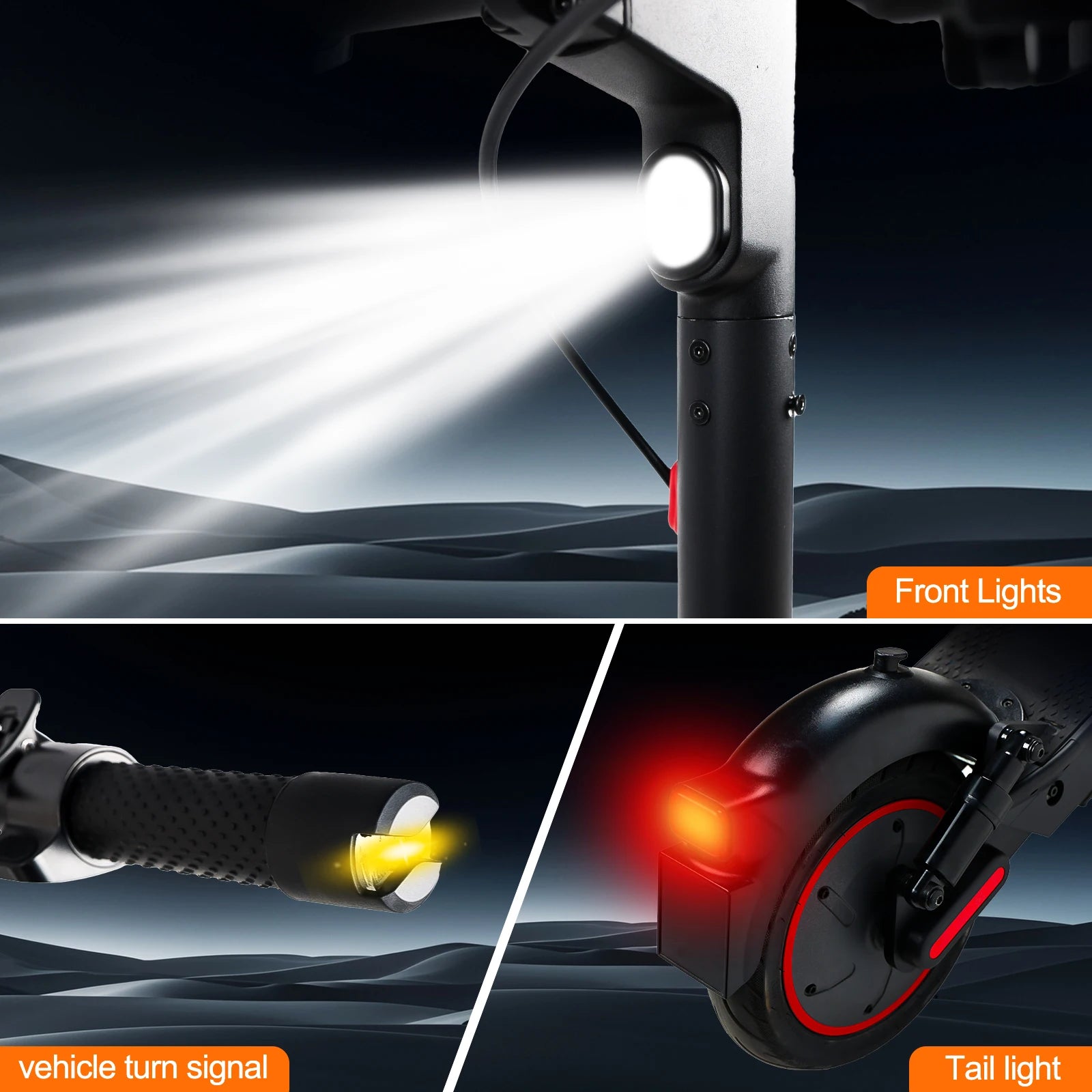 E-Scooter für Erwachsene Höchstgeschwindigkeit 35km/h E-Roller 500W (Spitze 750W) Elektroroller für Erwachsene
