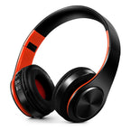 Herren Geschenk Gold Wireless Kopfhörer Bluetooth Kopfhörer Stereo Headset Spiel mit eingebautem Mikrofon, universell für Android und iOS