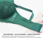 DaiNaFang Sexy BH-Set Grün Schwarz Beige Rot Weiß Lila Spitze Schleife Blumen Unterwäsche für Damen Übergröße Dessous