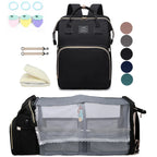 Wickeltasche Leichtgewicht Tragbares Klappbett Großraum-Reise-Maternity-Taschen Baby-Rucksack Weibliche Mama-Ausgehtasche
