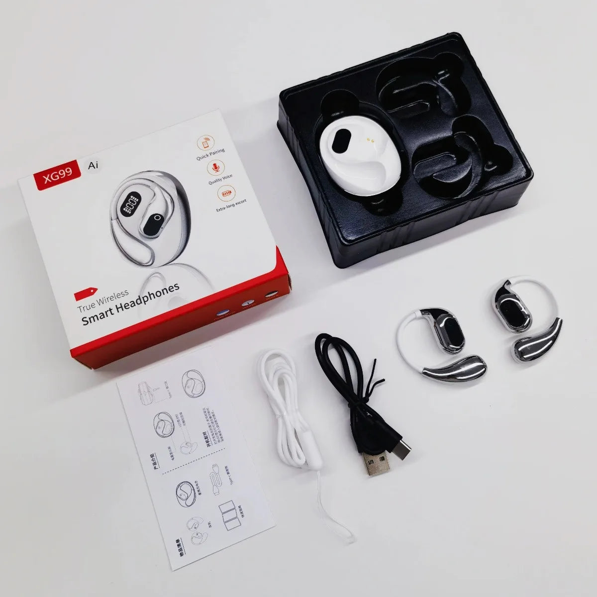Echtzeit-Übersetzungs-Kopfhörer 144 Sprachen Übersetzer Kopfhörer Kabellose Bluetooth 5.4 Headsets für Business, Büro, Reisen