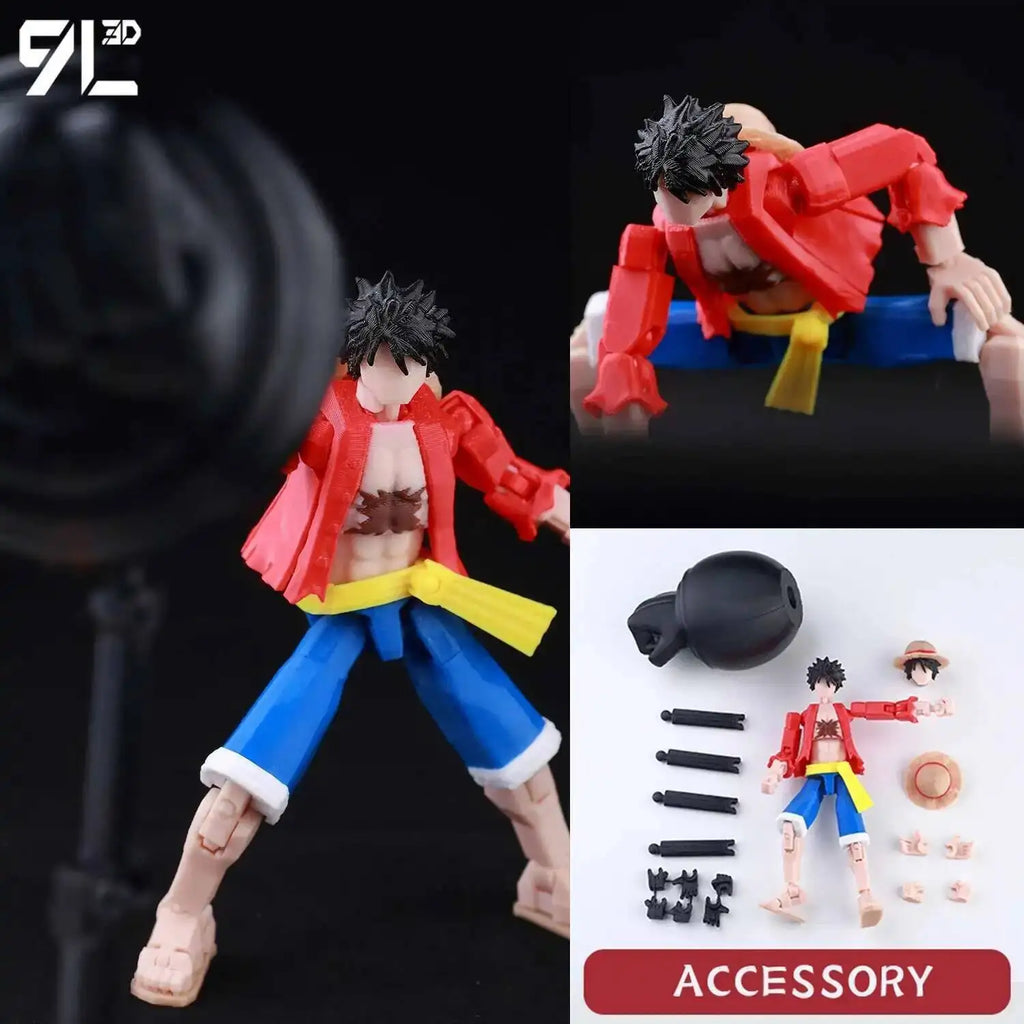 9L3D Gedruckte Anime One Piece Naruto Demon Slayer Dummy13 Lucky T13 Bewegliche Shapeshift Actionfiguren Mannequin Spielzeug Sammlerstücke