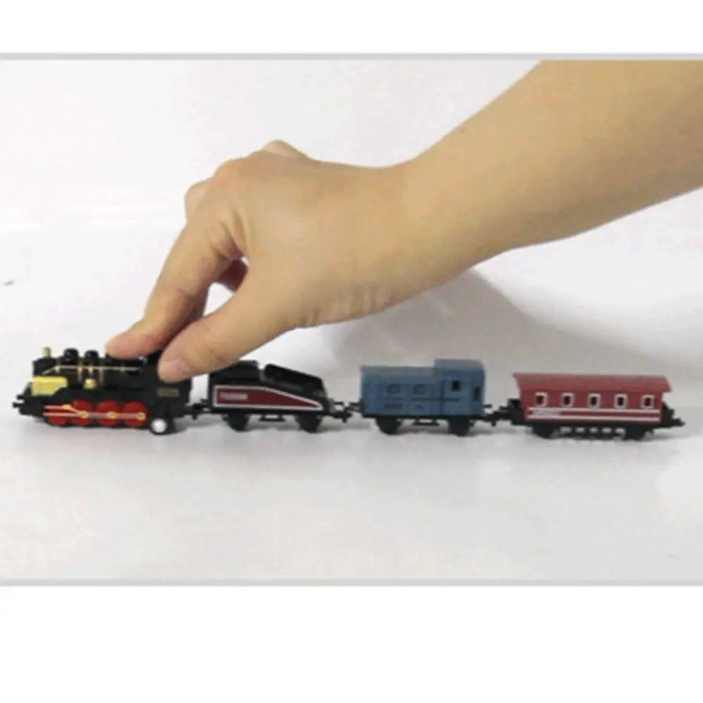 Auto Fahrzeuge Retro Dampfzug Rückziehmodell Diecast 1:60 Legierung Spielzeugzug Kinder Spielzeug Set für Jungen Geschenke Kindergeburtstag