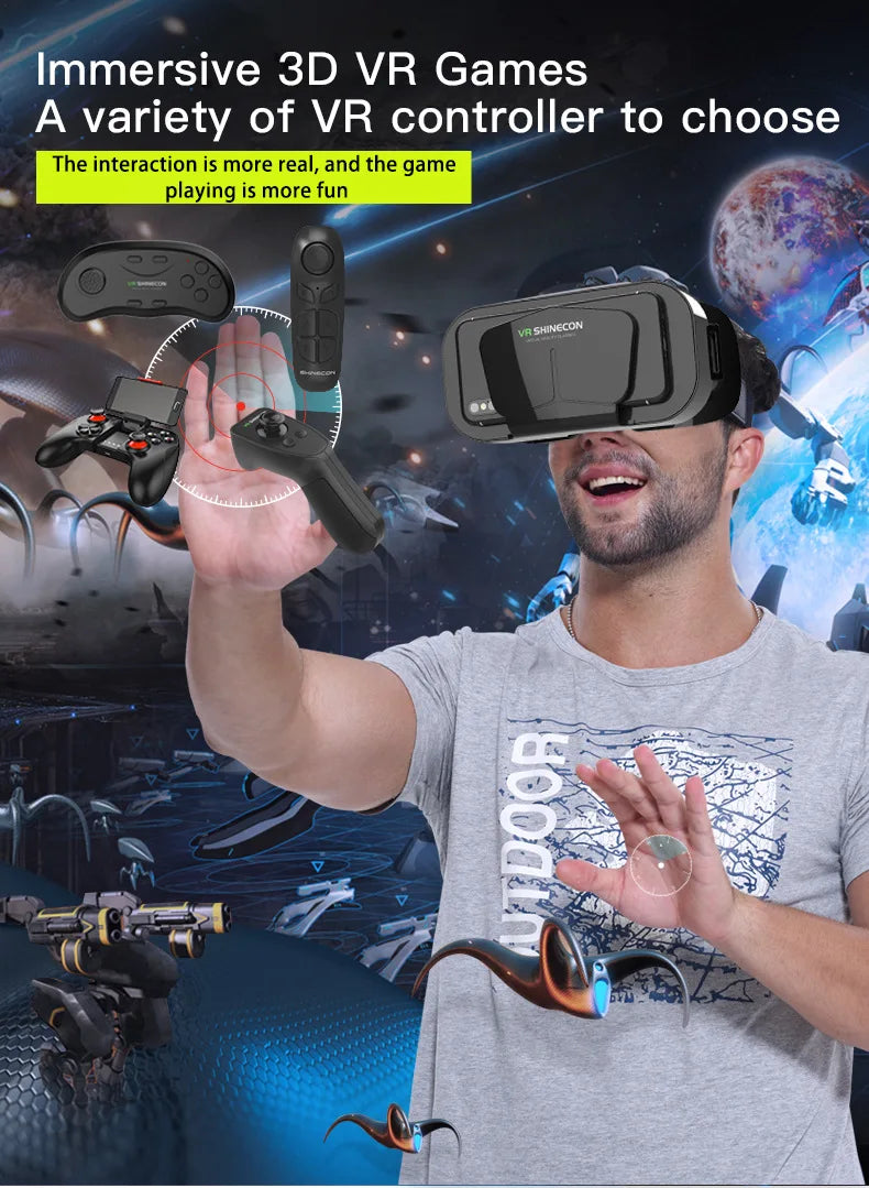 VR Brille 3D Virtual Reality Headset Geräte Helm Linsen Goggles Smart Für Smartphones Handy Mobil Spiel Viar Viewer Set