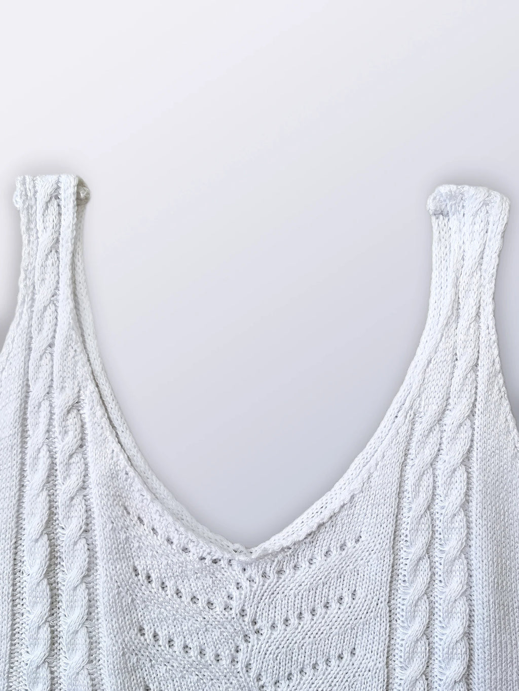 Frühling Sommer Lässiger V-Ausschnitt Aushöhlen Strickweste Einfarbige Ärmellose Tops Orange Grün Weiß Khaki 2026 Damenbekleidung