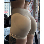 TKITK Shorts Nahtlose Yogahosen Damen Fitness Outfits Shark Bite Shorts für Fitnessstudio Laufen Radfahren Leggings