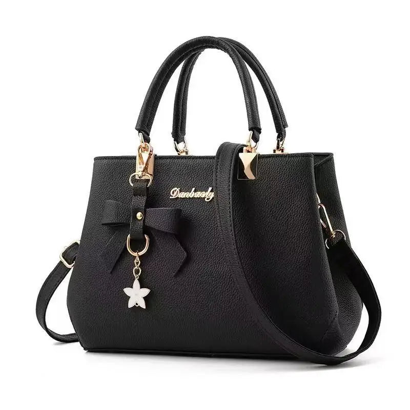 Neue koreanische Version trendige Herbst- und Winter-Schleifen-Damenhandtasche tragbare Umhängetasche Killer Bag Muttertasche großes Fassungsvermögen