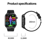 2026 Neue Pflegegrad-Harnsäure-Blutfettwerte Smartwatch Herren EKG+PPG Blutdruck Herzfrequenz Bluetooth Anruf Gesundheits-Smartwatch