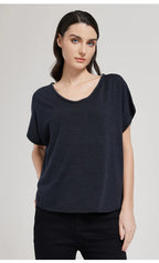 BC1095 Luxuriöse Damenbekleidung Seide Wolle Damen Kleidung lockere Merinowolle Weste Pullover für Damen