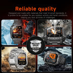 2026 TANK Neue 1400mAh Militär GPS Smartwatch Herren 2.01" AMOLED-Bildschirm 10ATM Wasserdichte Uhr SOS Anruf Taschenlampe Smartwatch iOS