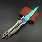Taktischer Shooter faltbares Schmetterlingsmesser – 3D graviertes Sammlerstück tragbares Nahkampf-Ausrüstungsstück für Cosplay/Gaming-Zubehör Geschenke
