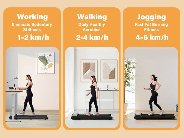 300lbs Laufband für Zuhause 2.5HP Laufbänder Walking Pad LCD Digitalanzeige 2in1 Walking Running Fitnessgerät