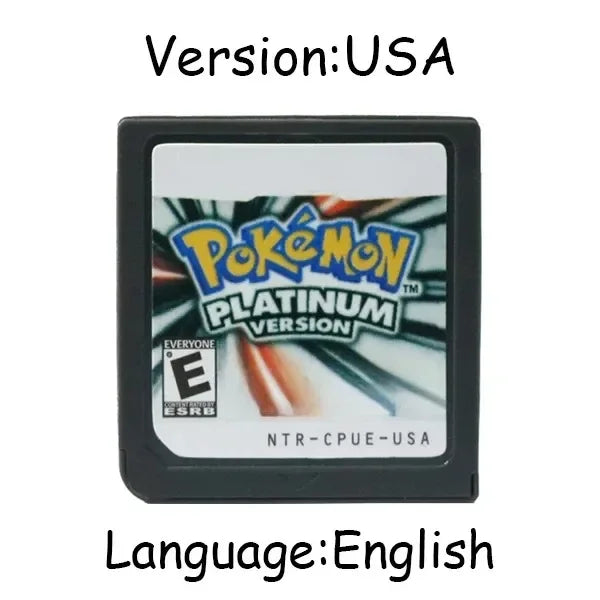 Pokemon Serie DS Spielmodul Videospielkonsole Karte HeartGold SoulSilver Diamond Platinum Pearl Mehrsprachig für NDS 3DS