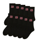 Herren-Crew-Socken, klassisch, Design mit Nummer 23, bequem, atmungsaktiv, feuchtigkeitsableitend