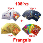 30-165 Stück Gold Pokemon Bunte Kartenset Schwarz Vmax Vstar Silber GX Box Pikachu Carta Glurak Deutsch Französisch Spanisch Spielkarten