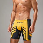 Herren Schnelltrocknende Boxer-Badehose mit Bundzug zum Surfen, für Strand, Sand, Thermische Badeshorts