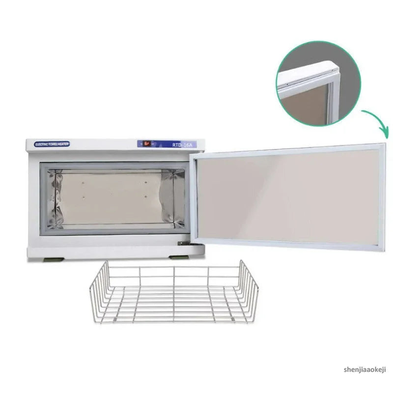 16L Handtuchwärmer Sterilisationsschrank mit UV-Desinfektion für Gesichtssalon Spa Handtuch Warmer Handtuchheizschrank Box 110V/220V