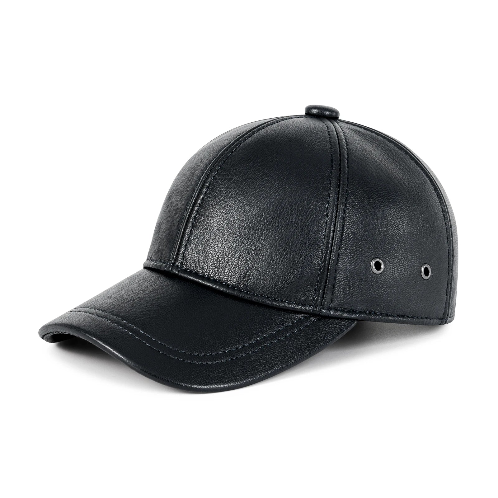 FEINION Men's Adjustable Baseball Cap Winter Driving Hunting Fishing Hat Genuine Leather Ivy Fashion Beret Flat Cap. Hauptbild