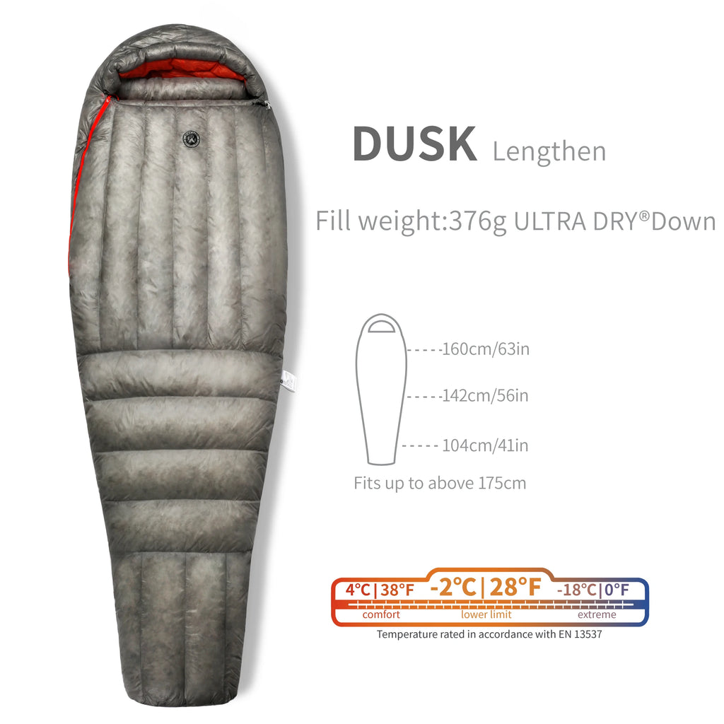 AEGISMAX Wind Hard Dusk Upgrade 7D Nylon DWR 800FP Ultra Dry Daune Pro Ultraleichter Schlafsack für Camping und Wandern für Damen und Herren