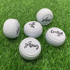 Flache Golf-Trainingsbälle zweischichtige Driving-Bälle Golf-Übungsbälle für Schwung Putter Driving Garten