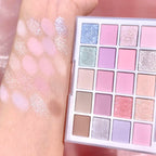 DIKALU 20-Farben Koreanische Lidschatten-Palette mit geringer Sättigung Matt Wasserfest Braun Rosa Lidschatten-Palette Langanhaltendes Tages-Make-up