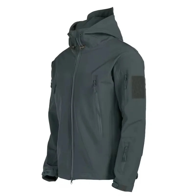 Militär Softshell-Jacken Herren Taktische Winddichte Wasserdichte Jacken Herren Armee Kampfjacken Herren Kapuzen Bomberjacken