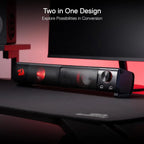 Redragon GS550 PC Gaming Lautsprecher 2.0 Kanal Desktop Computer Soundbar Qualität Bass & Anständige rote Hintergrundbeleuchtung