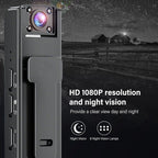 1080P Mini Body Camera Action Cam with Audio & Video Thumb Hands Free Waterproof Recording Wearable Cameras Portable Camcorder