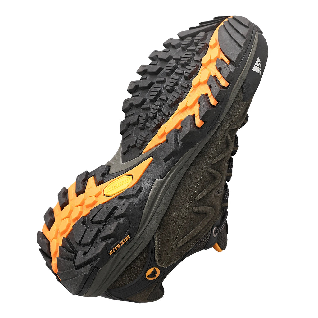HIKEUP Leder Herrenschuhe für Herren Freizeitschuhe Mode Wasserdicht Winter Luxus Designer Marke Arbeitsstiefel Herren Rutschfeste Sneaker