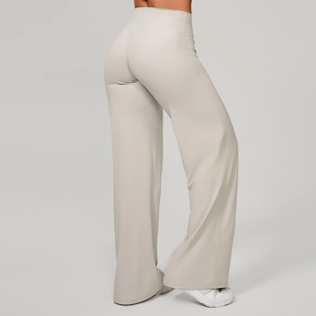 Damen gerade Yoga-Leggings weicher, dehnbarer Stoff Damen-Yogahosen GYM Schweißableitende Eigenschaften Lauf-Sport-Hosen