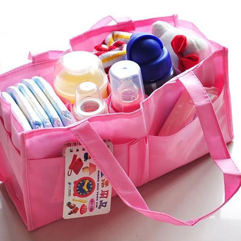 Tragbare Wickeltasche Flaschenaufbewahrung Multifunktionale separate Tasche Windel Umhängetasche Babytasche Windel-Organizer