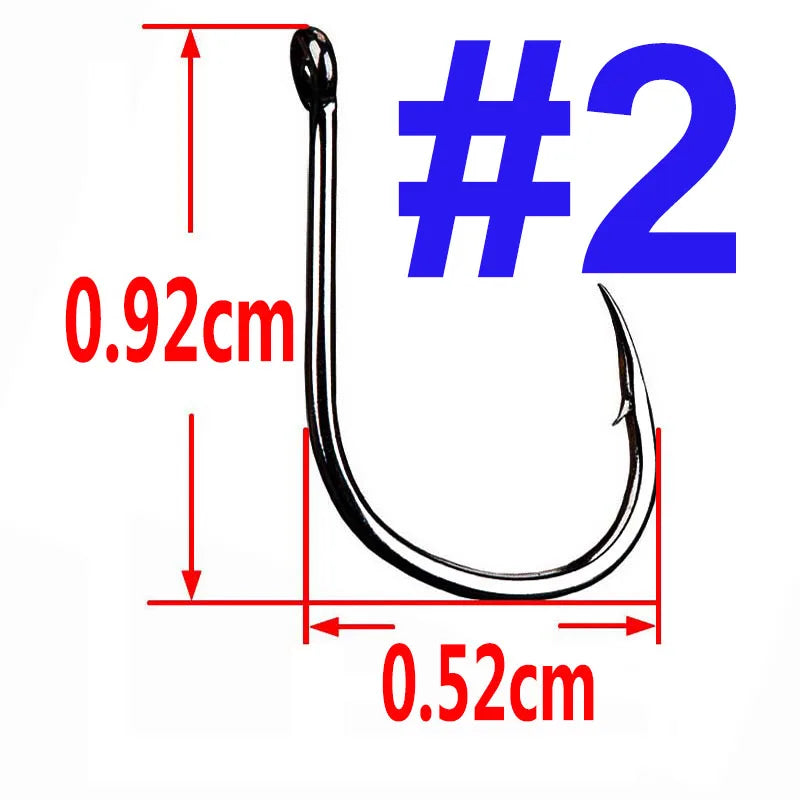 100/50/25 Stück Iseama Karpfenangelhaken, Offset Circle Hook, Einzel-Fliegenangelhaken, Widerhaken, Meeresangelhaken, Zubehör