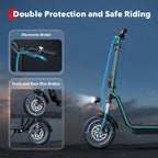 ISCOOTER i12 Elektroroller für Erwachsene 500W Motor E-Scooter 36V7.5AH Akku Elektroroller 12 Zoll Straßenreifen Elektroroller