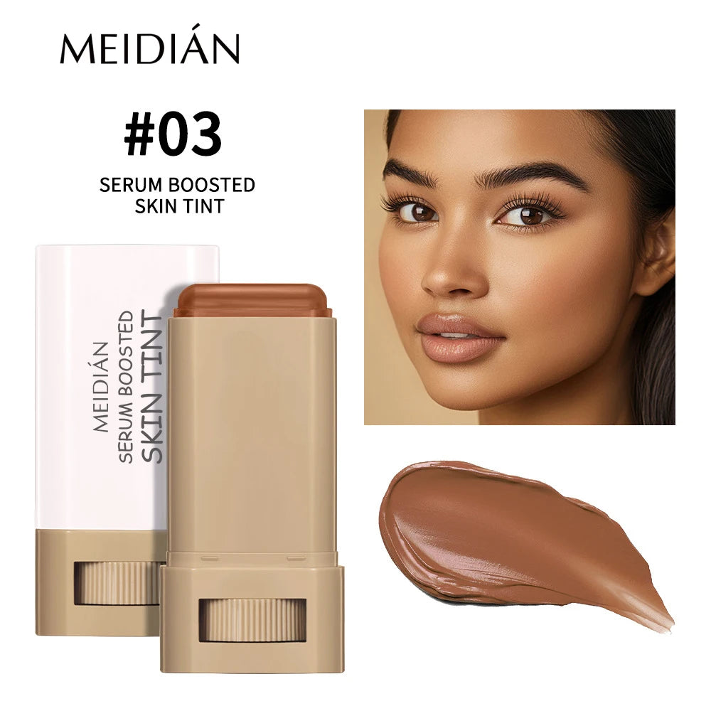 Bronze Foundation Stick Serum-verstärkte Hauttönung Seidige Textur Feuchtigkeitsspendende Deckkraft Concealer Base Ebenmäßiger Hautton Make-up