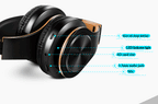 HIFI Stereo Kopfhörer Bluetooth Headset Musikkopfhörer FM und Unterstützung SD-Karte mit Mikrofon für Mobile Xiaomi Iphone Samsung Tablet
