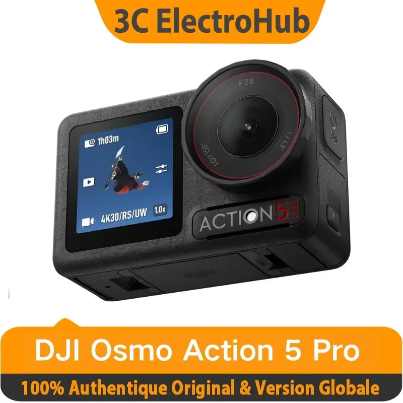 DJI Osmo Action 5 Pro Kamera 1/1.3″ Sensor 4 Std. verlängerte Akkulaufzeit, 4K/120fps Videokamera Hauptbild