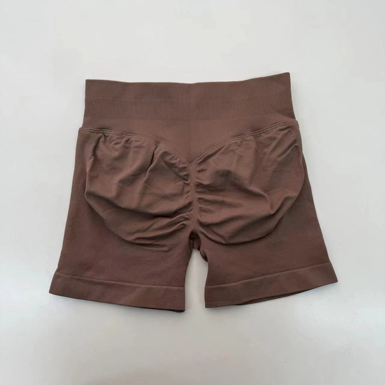 Impact Shorts 4.5" Nahtlos, hochelastisch, niedrig gerippter Bund, dezenter Po-Kontur-Shorts, Fitness Workout Yoga Gym Shorts