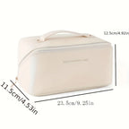 Schmink-Organizer, Kulturtasche für Frauen, Make-up-Etui, Aufbewahrungstasche, Luxus-Damenbox, Kosmetiktasche, Organizer-Tasche für Reisen mit Reißverschluss