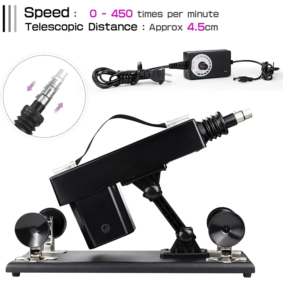 ROUGH BEAST Sexmaschine für Frauen und Männer mit Dildoaufsatz, automatische Masturbationsmaschine, 3XLR-Anschluss, Sexspielzeugprodukte