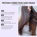 250g Keratin-Glättende Haarmaske Haare wiederherstellen, weicher machen, Glanz verleihen, Glätteisen Tiefenreparatur-Conditioner für trockenes, geschädigtes, krauses Haar