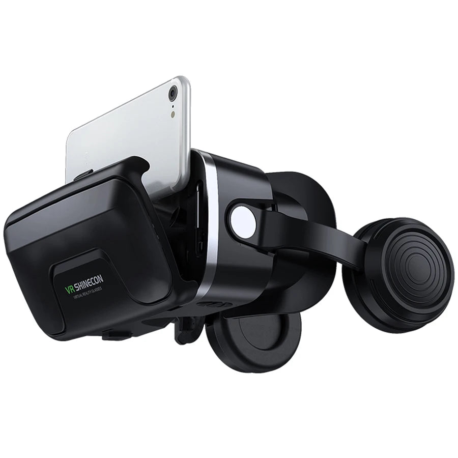Shinecon Viar Virtual Reality VR Glasses Headset 3D Device Helmet Goggles Lenses For Smartphone Smart Phone Game Cell Mobile Set