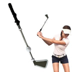 Einziehbarer Golfschwung-Trainingshelfer, Rhythm Click Sound Warm Up Golf Swing Trainer, Golf Grip Trainer Aufsatz – Kraft & Tempo