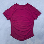 Nahtloses Yoga-Top für Damen Kurzarm Gym Crop Top Leichtgewichtige Yoga-Shirts Fitness-Gym-Shirts Elastische Sport-Shirts