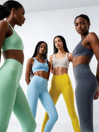 Sommerschlussverkauf High-Waist Yoga-Hose – 4-Wege-Stretch schnelltrocknende Leggings für Laufen Radfahren Fitnessstudio-Training