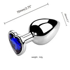 Metall-Analdildo für Frauen, Männer, Paare, Butt Plug, Arsch-Spielzeug, Erwachsenenspiel, Masturbator, Anal S/M/L, Diamant-Sexspielzeug für Erwachsenenprodukte