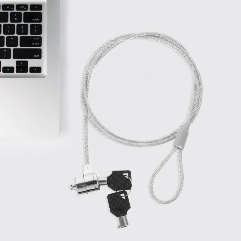 Laptop Lock Key Lock 1.2m Long Thick Anti Shear Steel Wire Lock Secure And Anti-theft