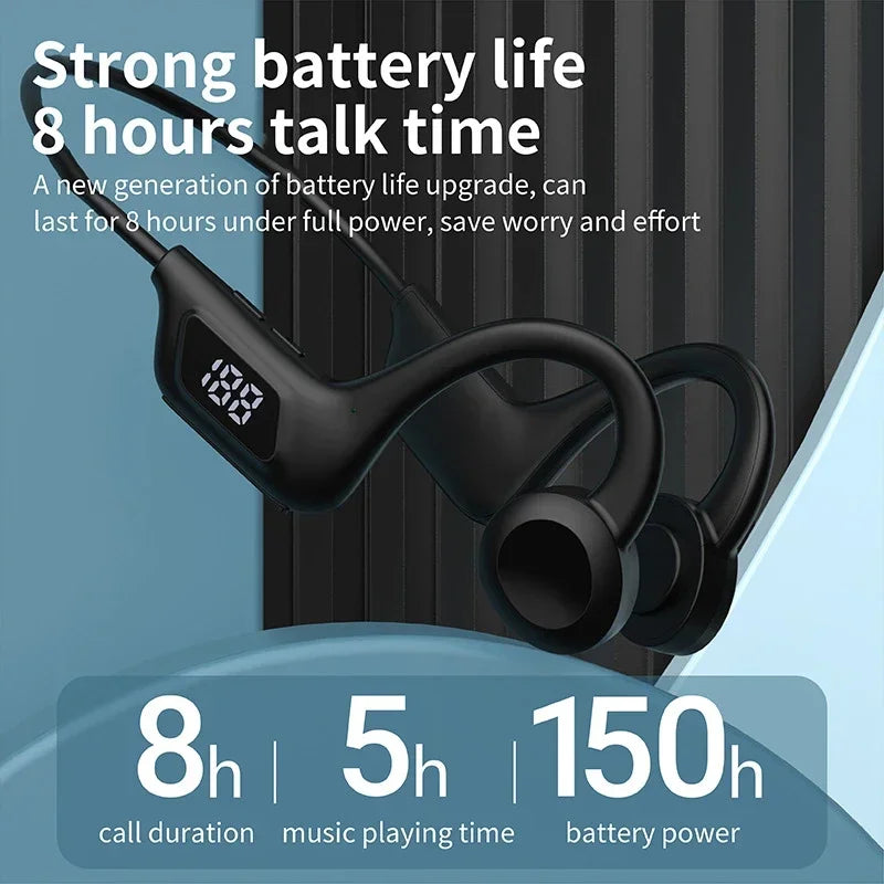 OnePlus Kabellose Knochenschall-Kopfhörer Bluetooth Kopfhörer Sport Schwimmen Bluetooth-kompatibel Kopfhörer Freisprechfunktion mit Mikrofon