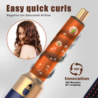 5-in-1-Haartrockner- und Heißluftkammbürste mit Lockenstab und Haarglätter zum schnellen Trocknen, Locken, Glätten und Stylen