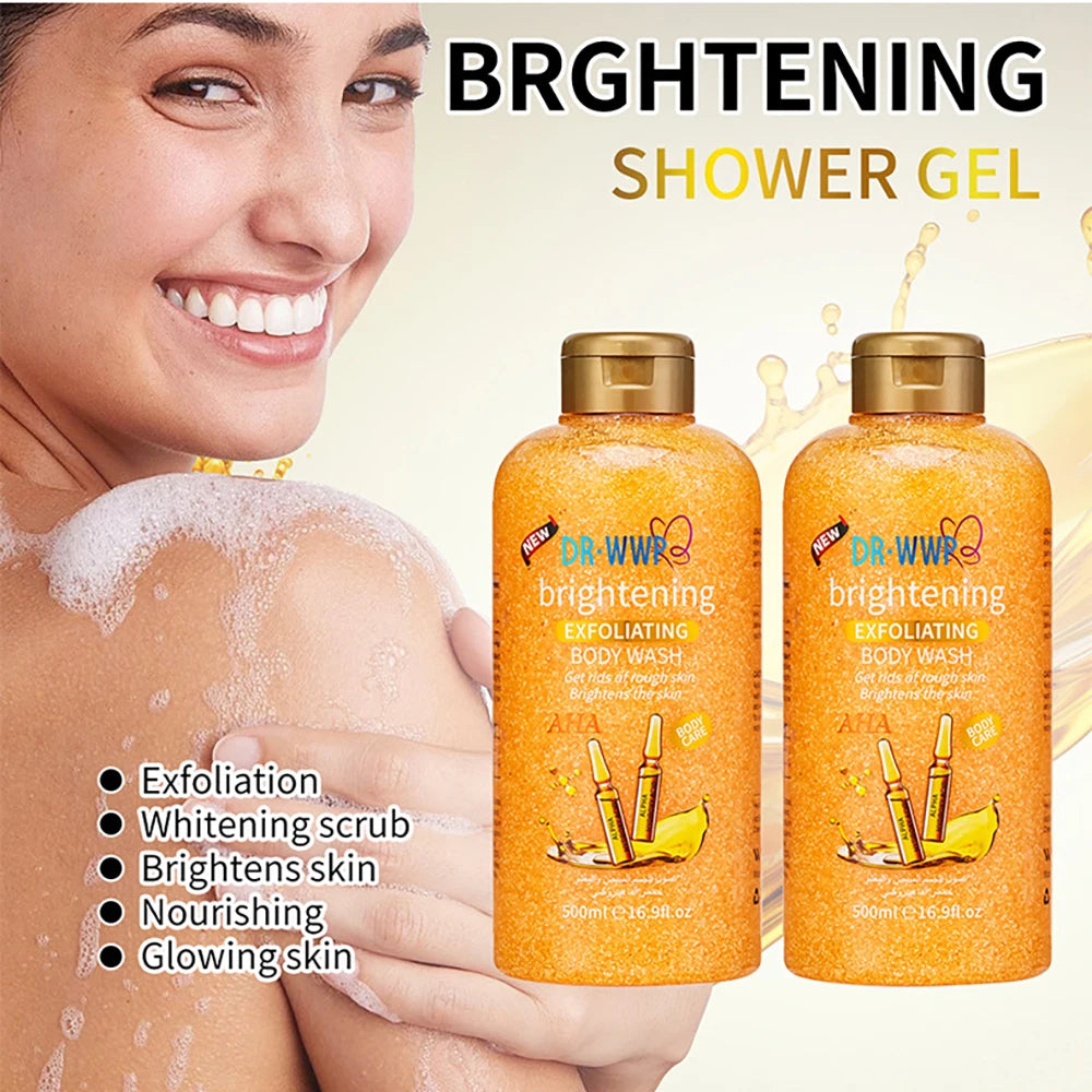 500ml Rose Kojisäure Lavendel Duschgel Tiefenreinigung Aufhellung Peeling Körperwaschmittel Peeling Körperpflege Duftende Hautpflege